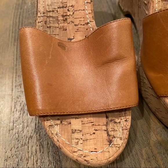 Steve Madden Surg camel leather cork wedges - Picture 5 of 14